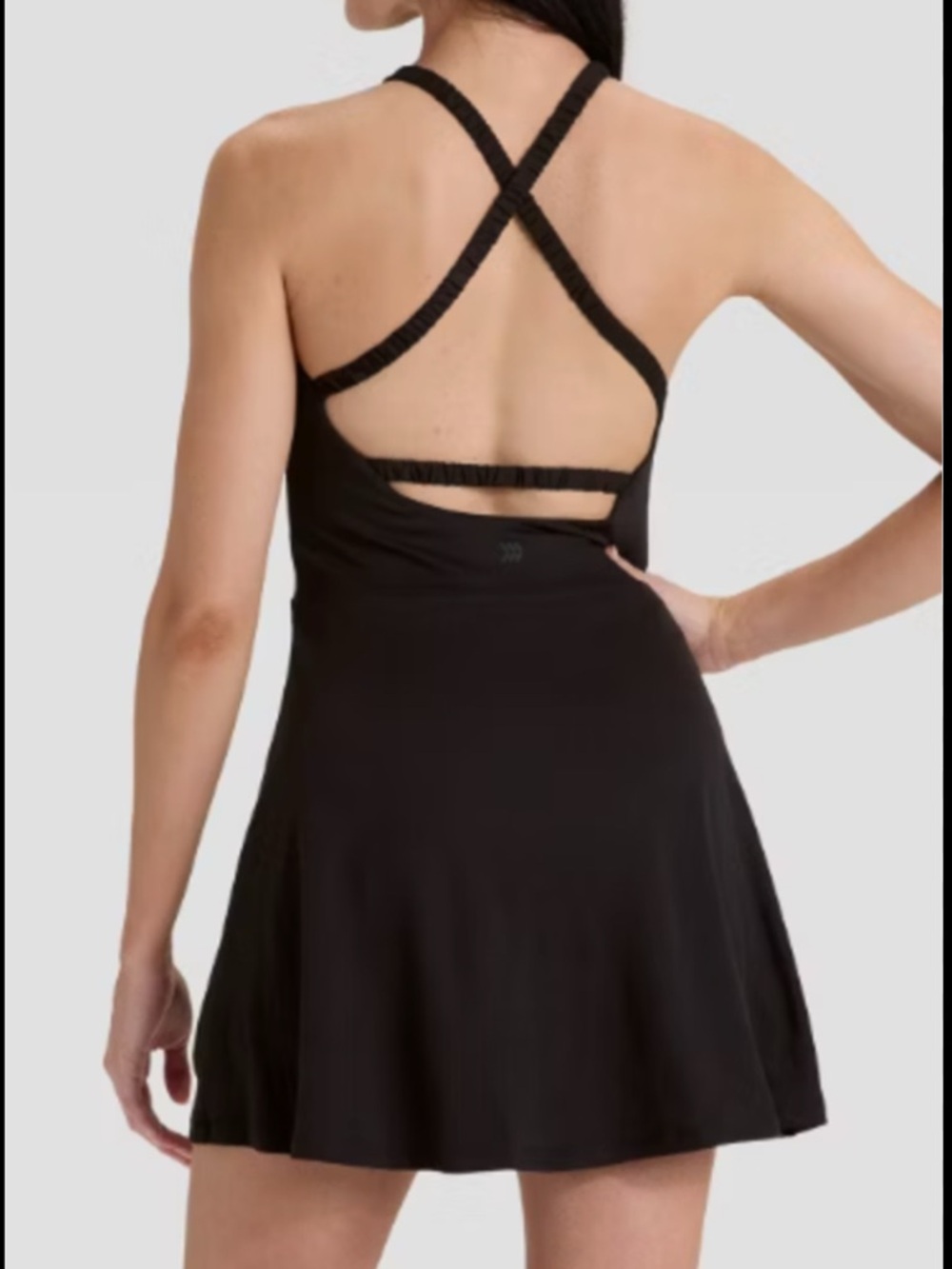 All In Motion Women's Knit High Neck Halter Active Dress Black Sz XXL New